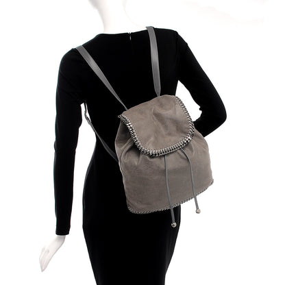 Stella McCartney Shaggy Deer Falabella Backpack Grey 2 of 8