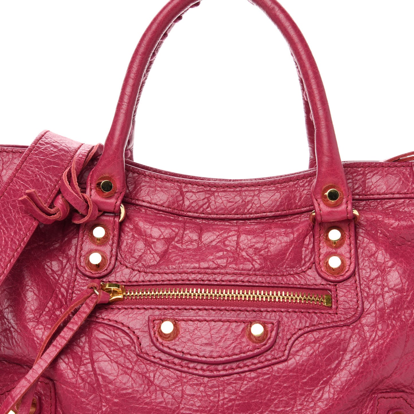 Agneau Classic Gold Hardware S City Rose Dahlia