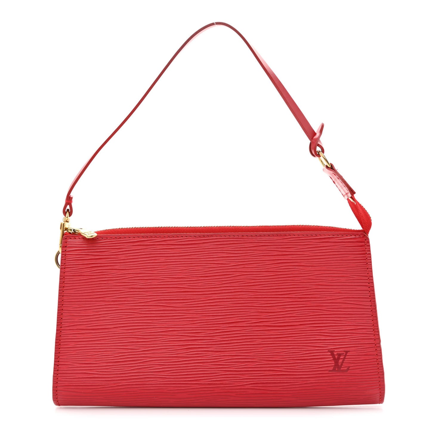 Epi Pochette Accessories 24 Castillan Red