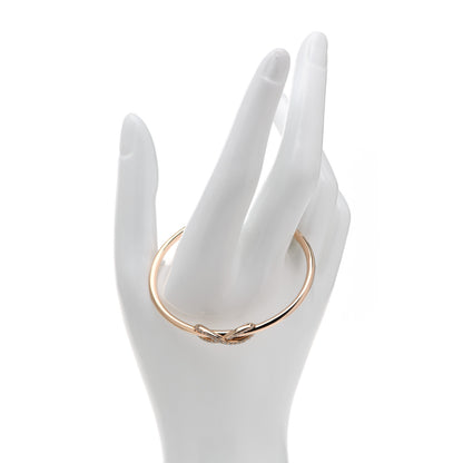 Tiffany 18K Rose Gold Diamond Infinity Cuff Bracelet 2 of 5