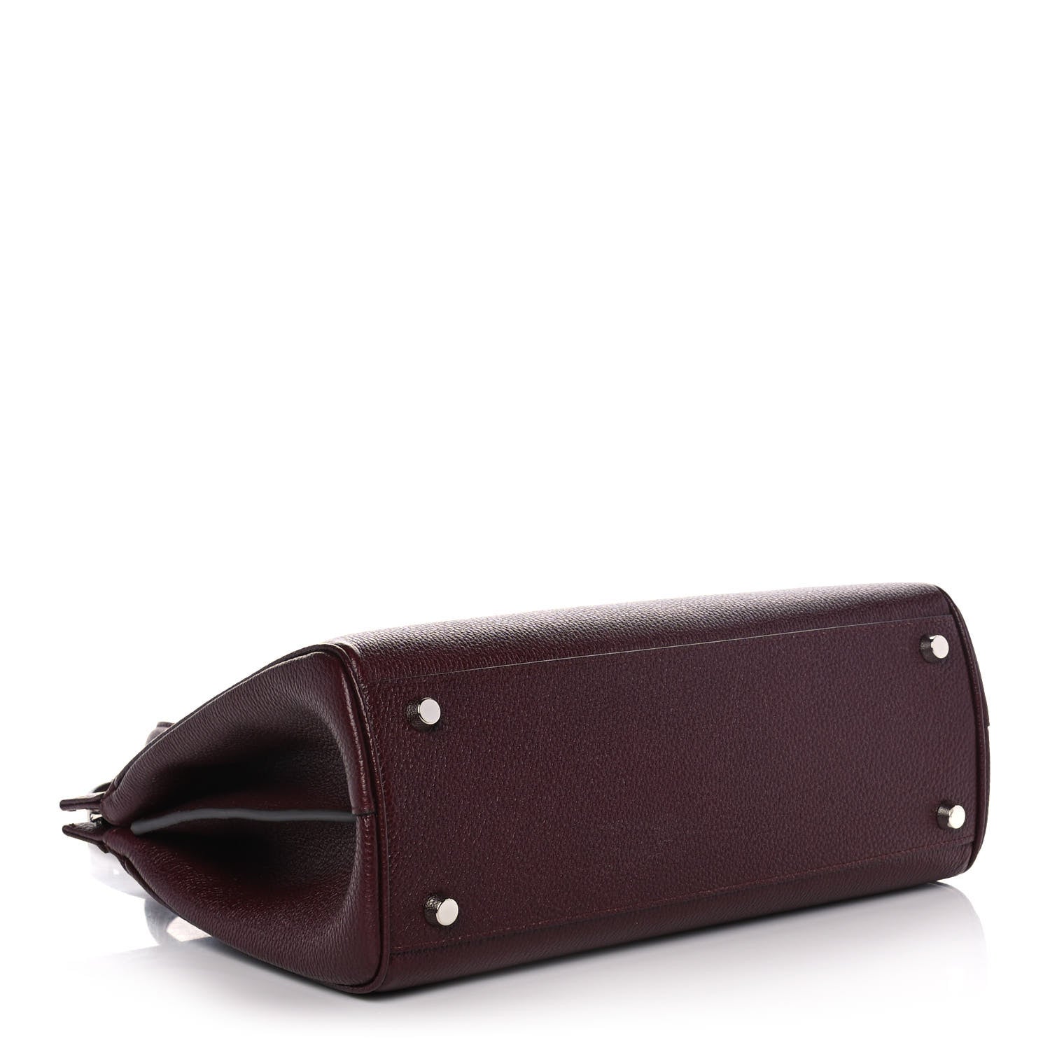Gucci Grainy Calfskin Small Zumi Top Handle Bag Vintage Bordeaux 4 of 12