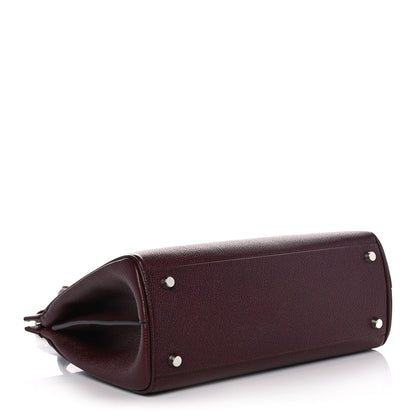 Gucci Grainy Calfskin Small Zumi Top Handle Bag Vintage Bordeaux 4 of 12