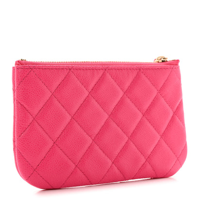 Chanel Caviar Quilted Small Cosmetic Case Fuchsia 3 of 8