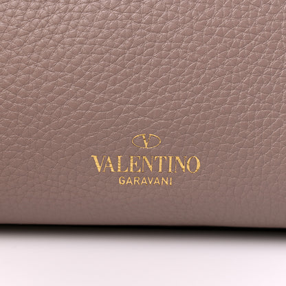 Valentino Garavani Grained Calfskin Rockstud Shoulder Tote Poudre 11 of 14