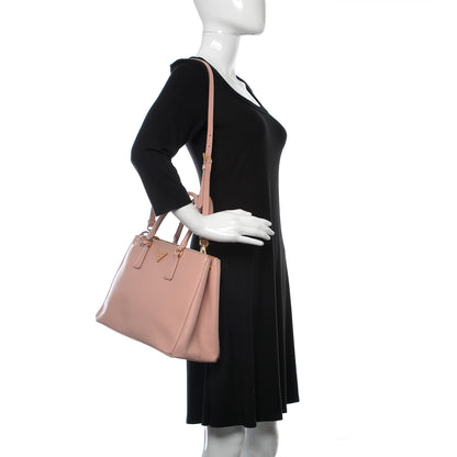 Prada Saffiano Medium Galleria Double Zip Tote Orchidea 2 of 12
