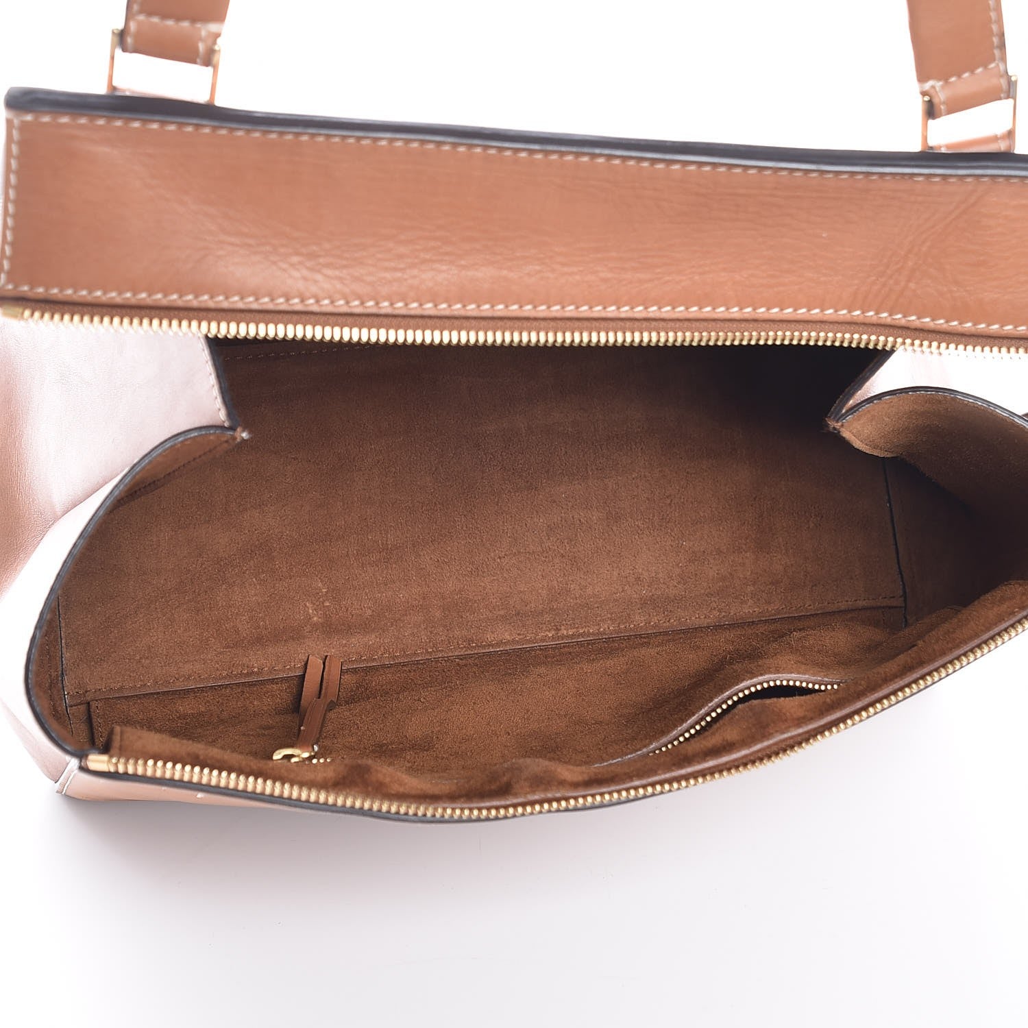 Celine Smooth Calfskin Small Edge Shoulder Bag Camel 5 of 10