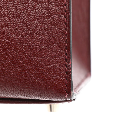 Hermes Chevre De Coromandel Kelly Sellier 32 Rouge H 16 of 17