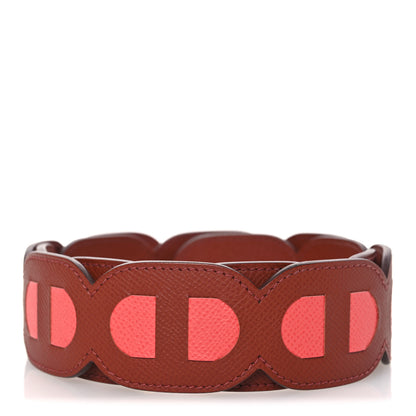 Hermes Epsom Maillons Shoulder Strap Brique Rose Texas 2 of 6