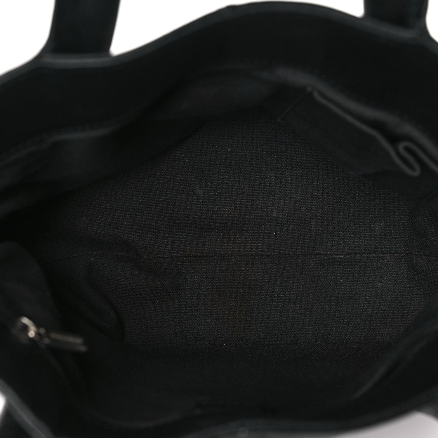 Burberry Grainy Calfskin House Check Horn Toggle Tote Black 5 of 9