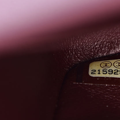 Chanel Caviar Quilted Medium Double Flap Dark Red 7 of 12