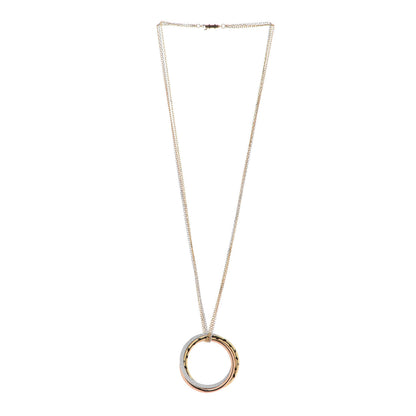 Cartier 18K Pink Yellow White Gold Diamond Trinity Panthère De Cartier Pendant Necklace 3 of 8
