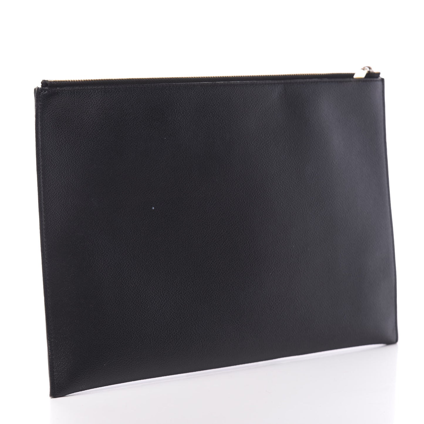 Faux Leather Superstellaheroes Zipped Clutch Black Blue