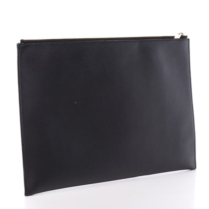 Stella McCartney Faux Leather Superstellaheroes Zipped Clutch Black Blue 3 of 10
