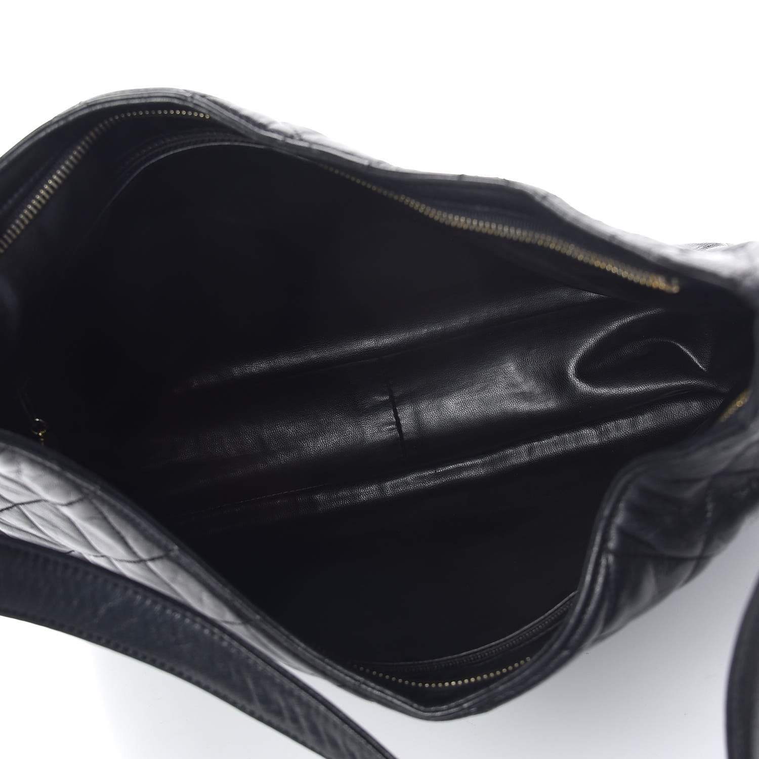 Chanel Lambskin Quilted Hobo Black 7 of 10