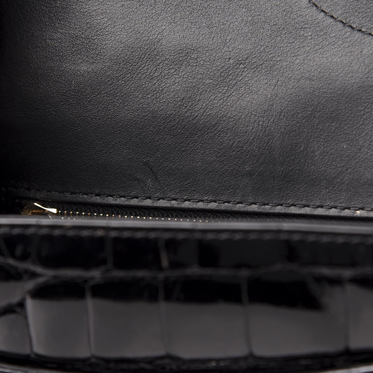 Alligator Jumbo Double Flap Black