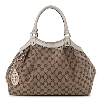 Gucci Monogram Medium Sukey Tote Off White 1 of 15