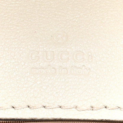 Gucci Sakai Be Green Calfskin Diagonal Stitched Mini Blondie Vertical Shoulder Bag Mystic White 6 of 13
