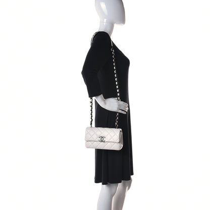 Chanel Caviar Quilted My Everything Small Flap White Black 2 of 14