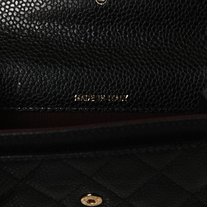 Chanel Caviar Quilted Flap Card Holder Black 7 of 10