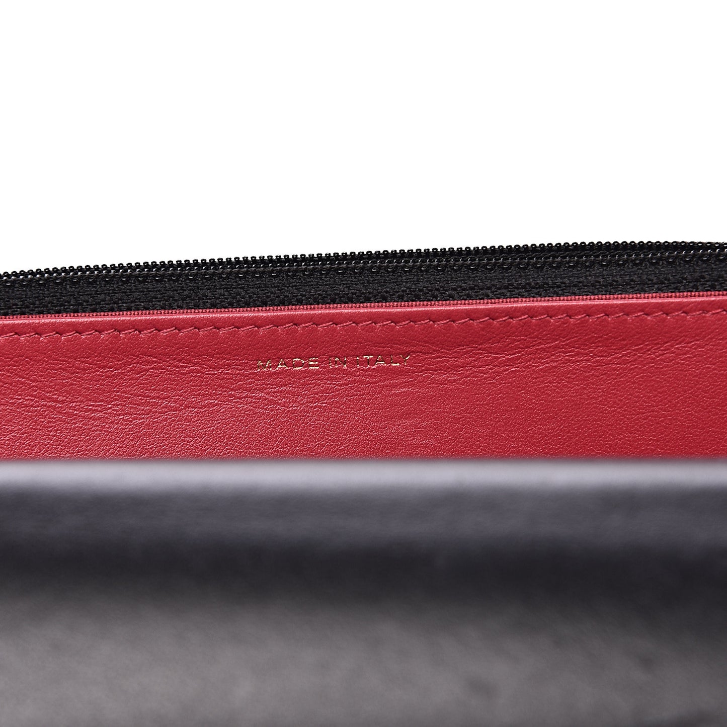 Goatskin Quilted 19 Wallet On Chain WOC Black
