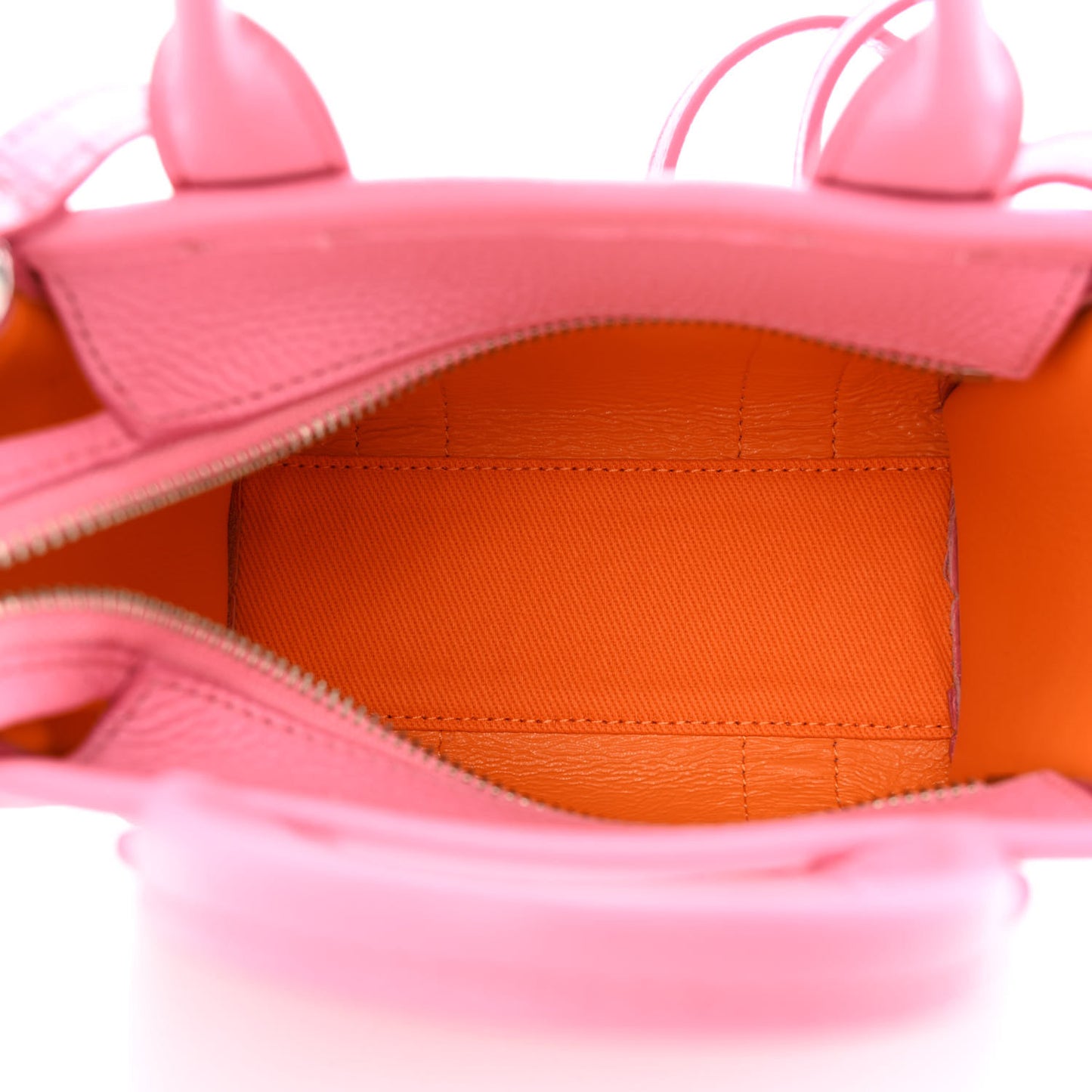 Grained Calfskin Micro The Tote Bag Pink