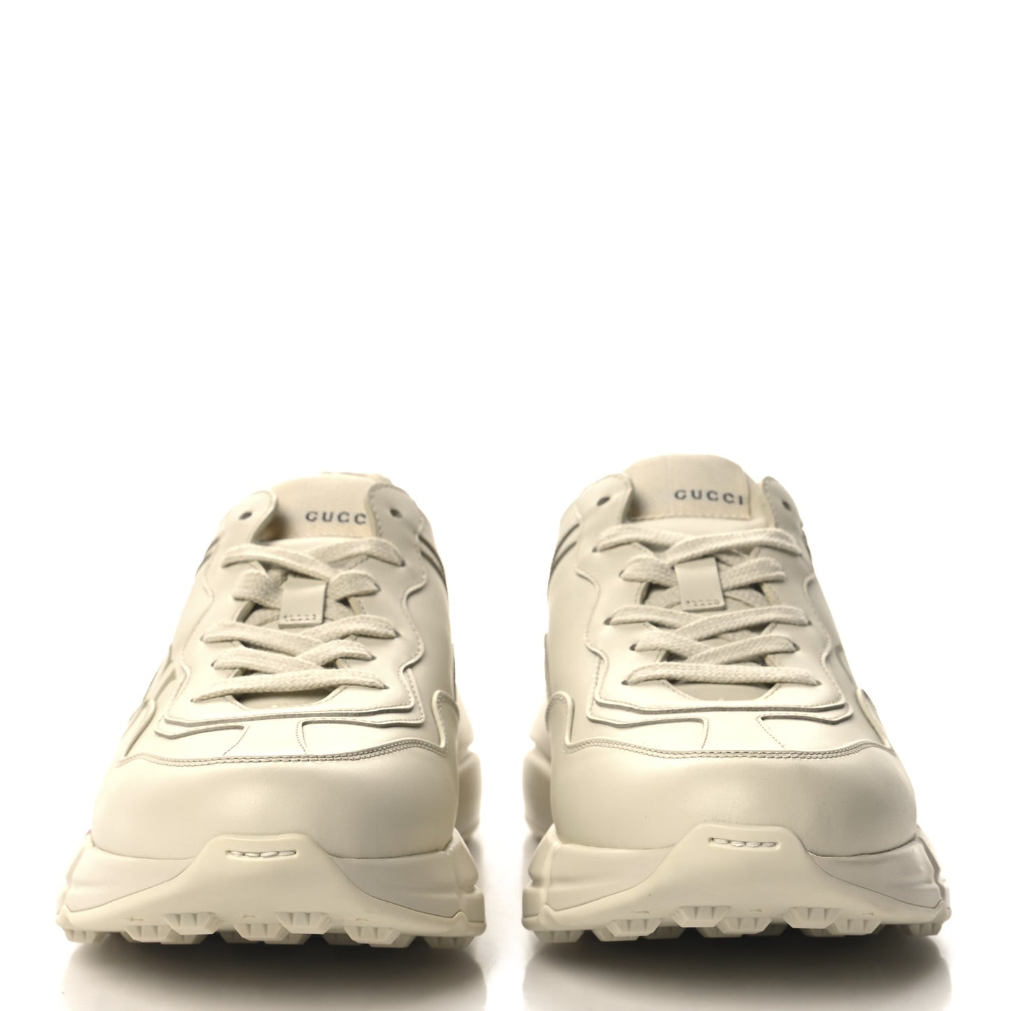 Calfskin Logo Womens Rhyton Sneakers 39 Ivory