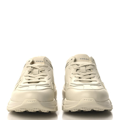 Gucci Calfskin Logo Womens Rhyton Sneakers 39 Ivory 3 of 9