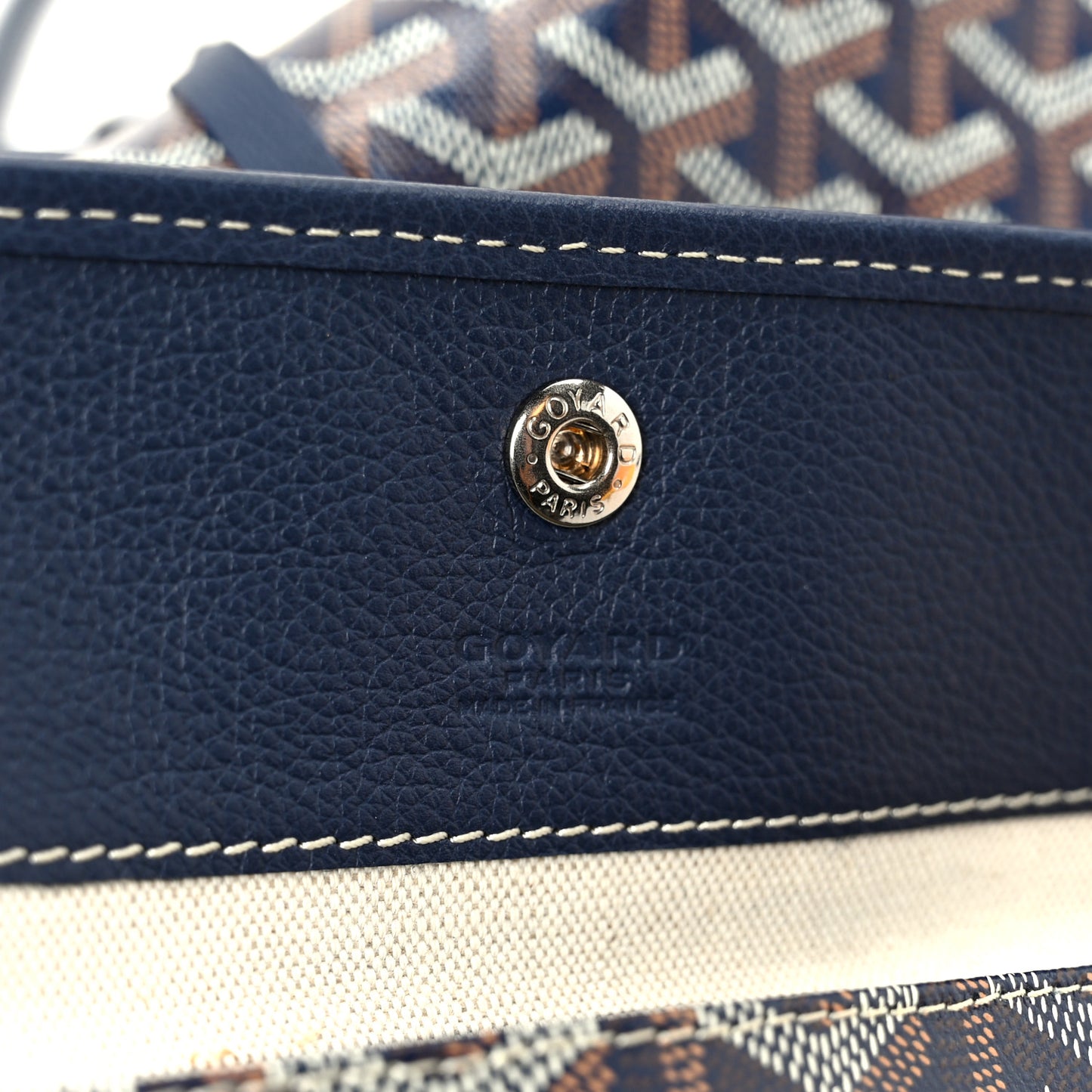 Goyardine Reversible Anjou PM Navy