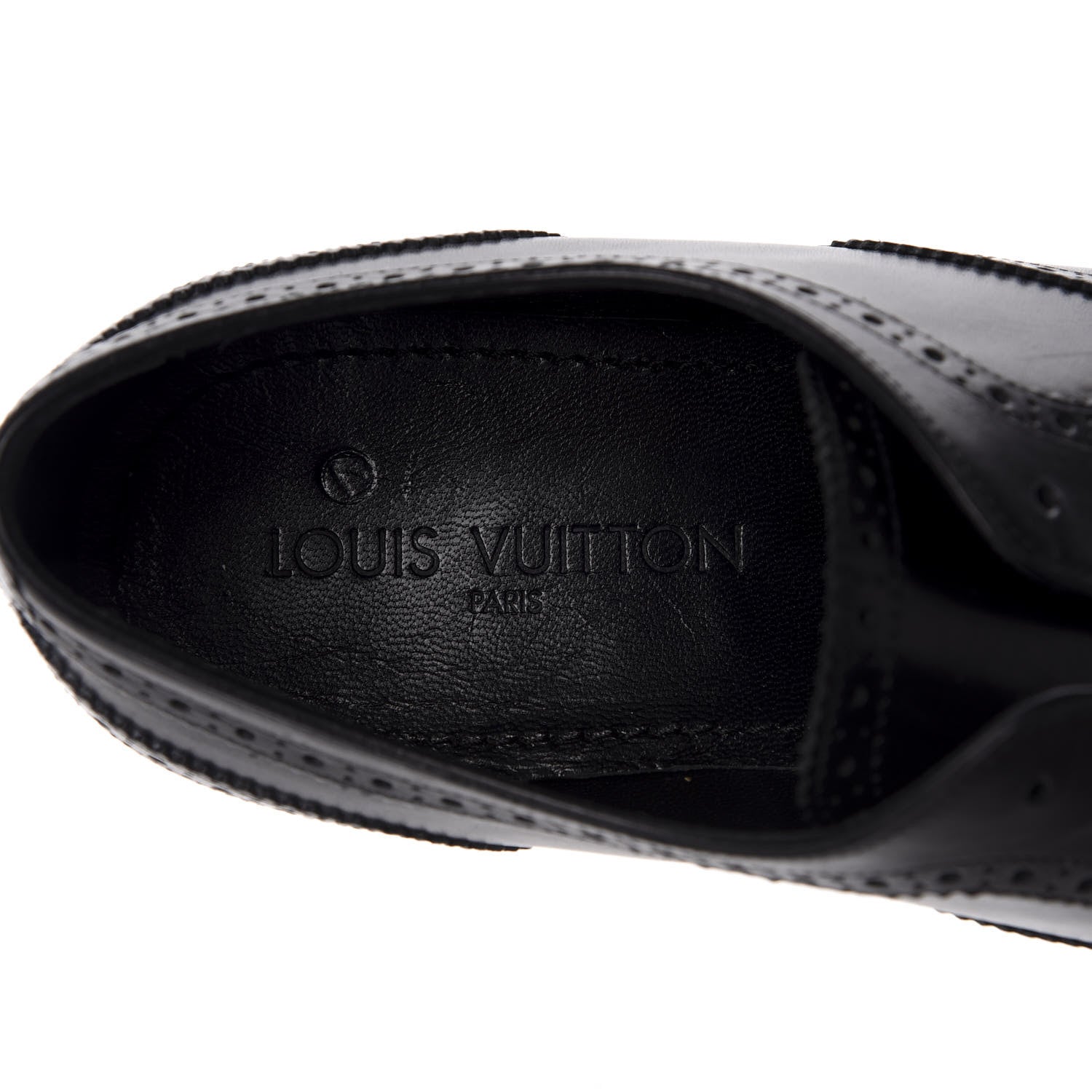 Louis Vuitton Calfskin Dandy Derby Shoes 10.5 Black 7 of 12