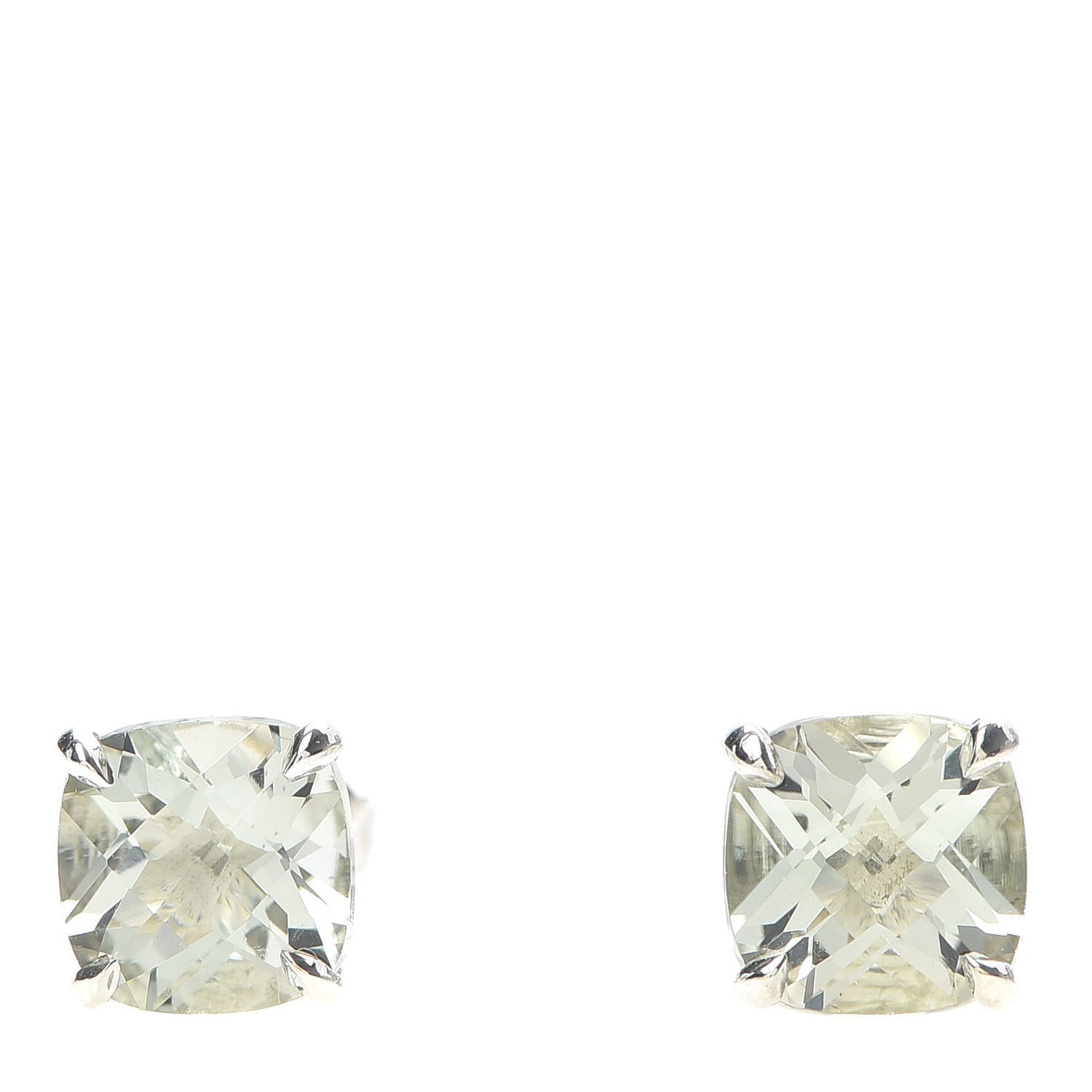 Sterling Silver Green Quartz Sparklers Earrings