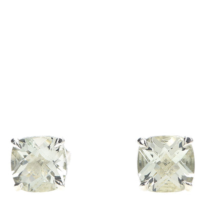 Tiffany Sterling Silver Green Quartz Sparklers Earrings 1 of 4