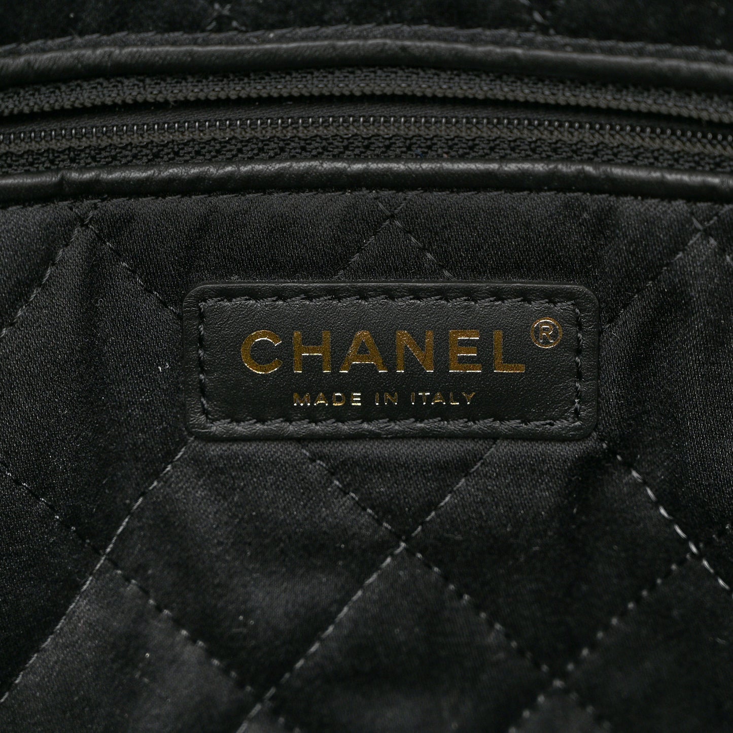 Calfskin Quilted Small Chanel 22 Black