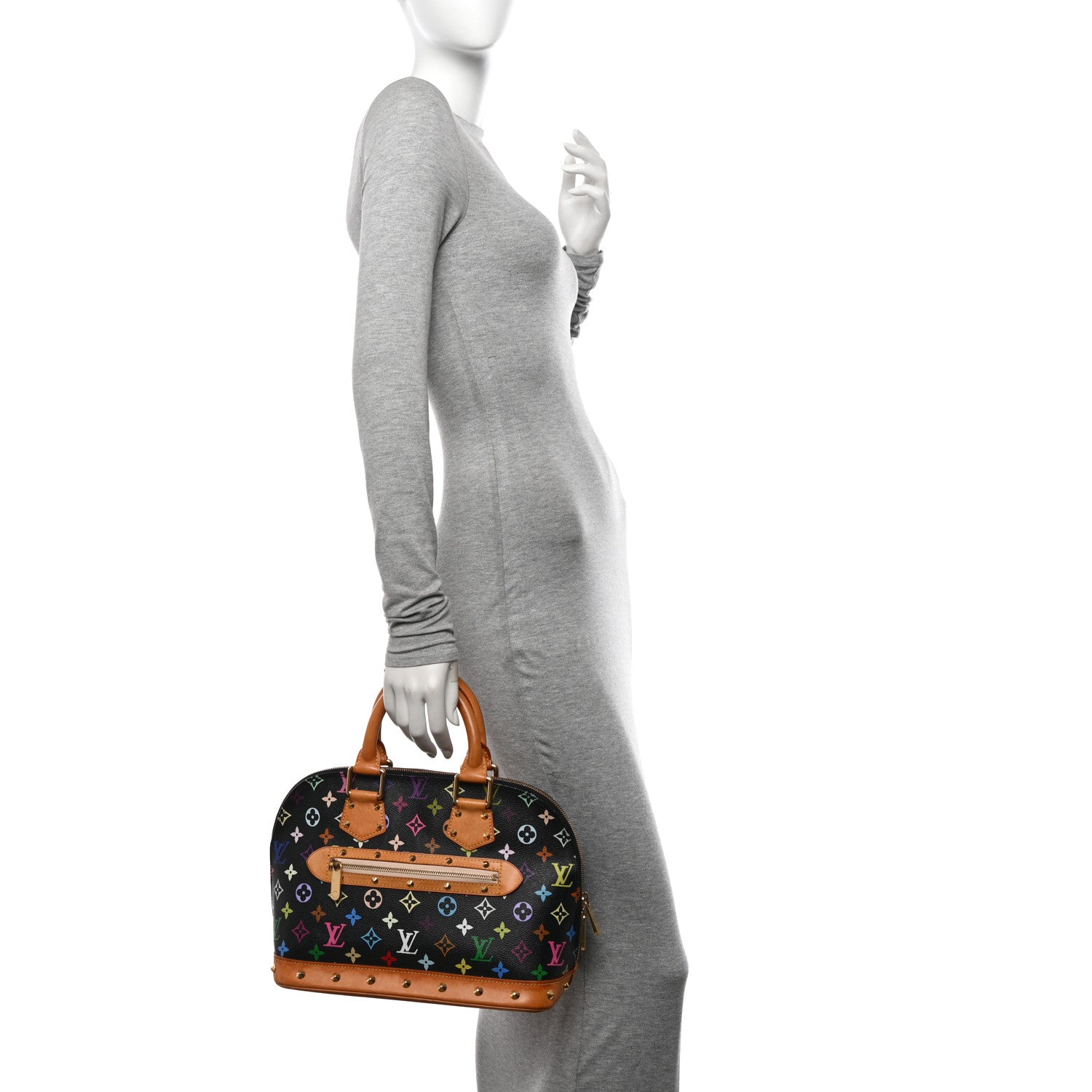 Louis Vuitton Monogram Multicolor Alma Black 2 of 14