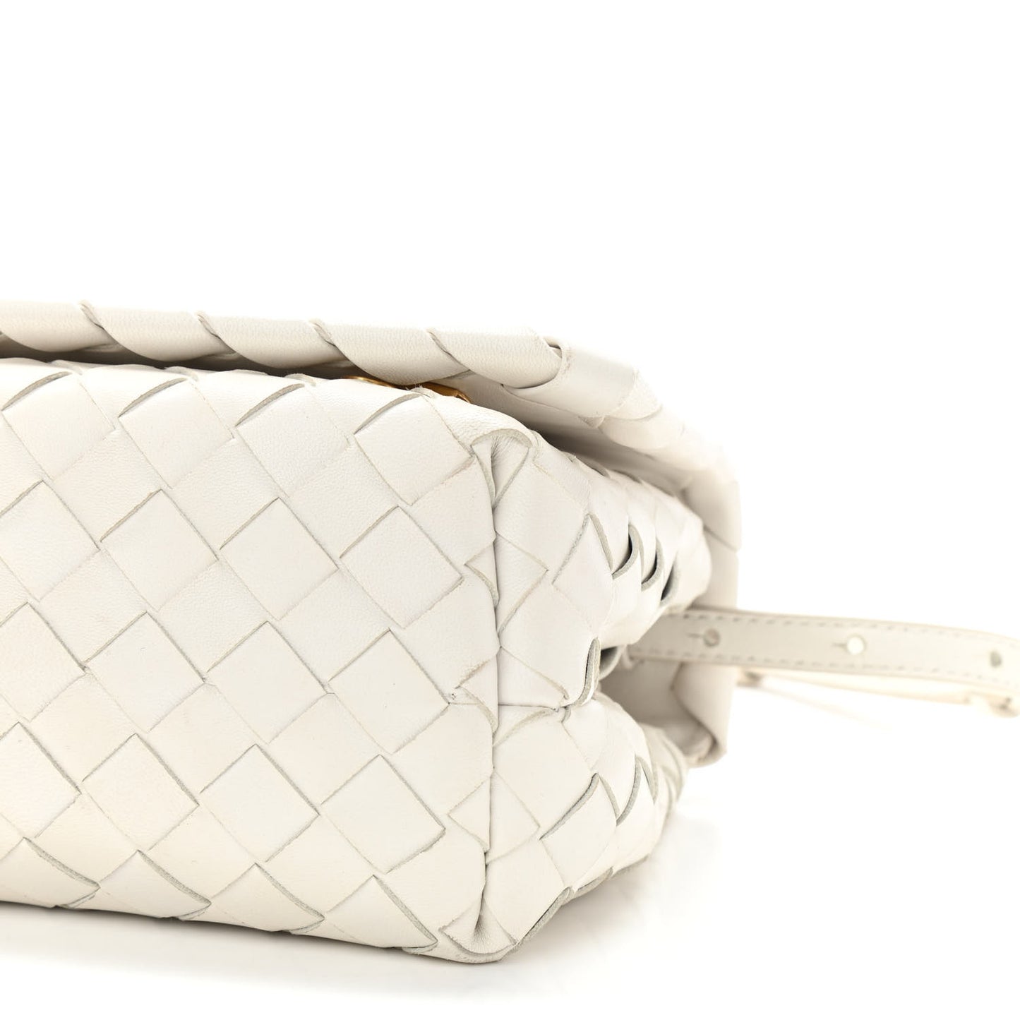 Nappa Intrecciato Shoulder Bag White
