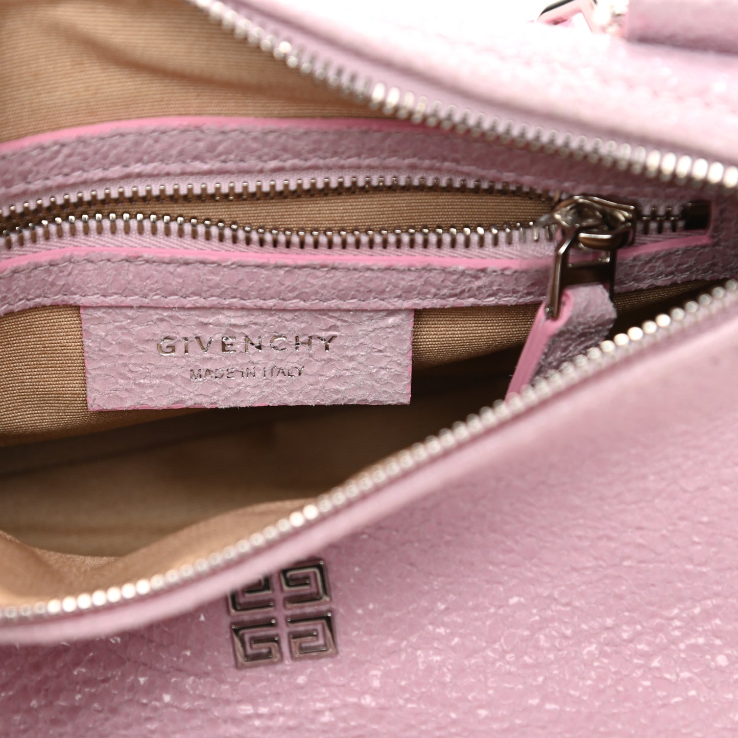 Crackled Lambskin Mini Pandora Light Pink