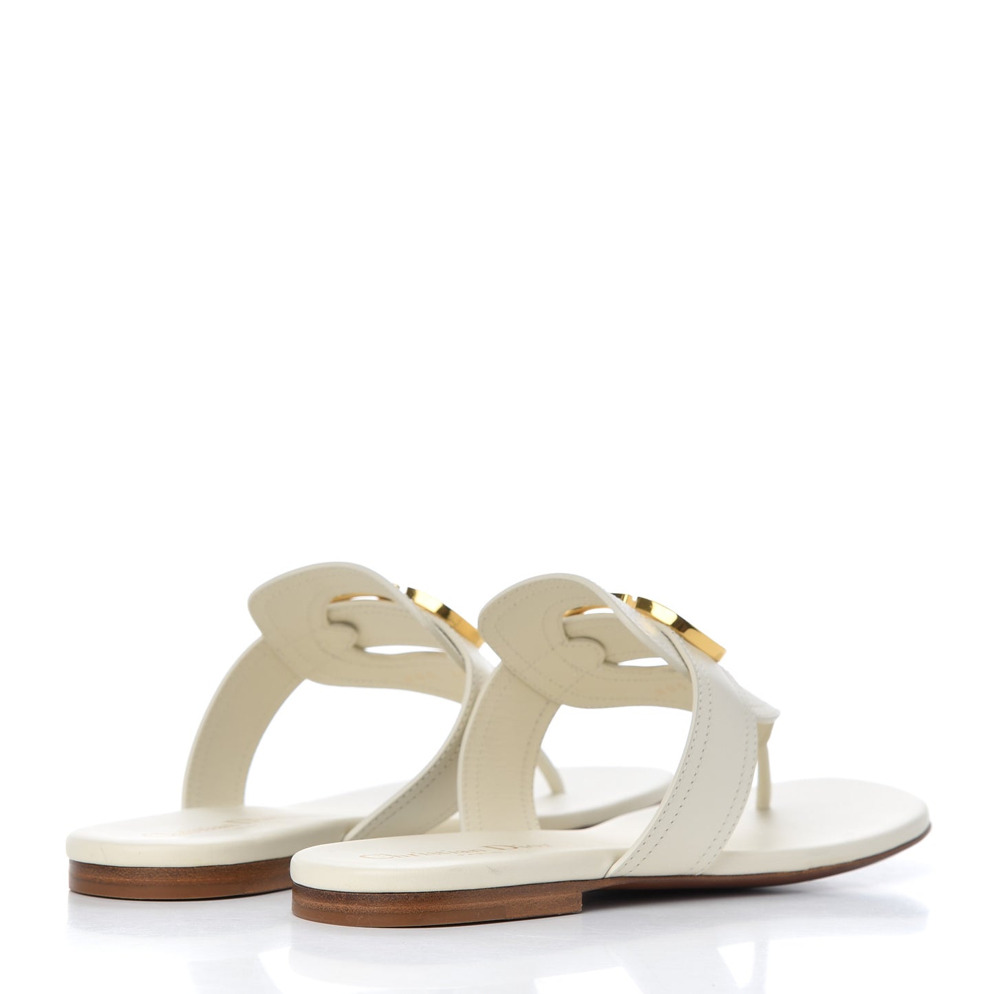 Calfskin 30 Montaigne Thong Sandals 37 White