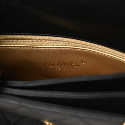 Chanel Lambskin Quilted Medium Trendy Spirit Top Handle Bag Black 6 of 11