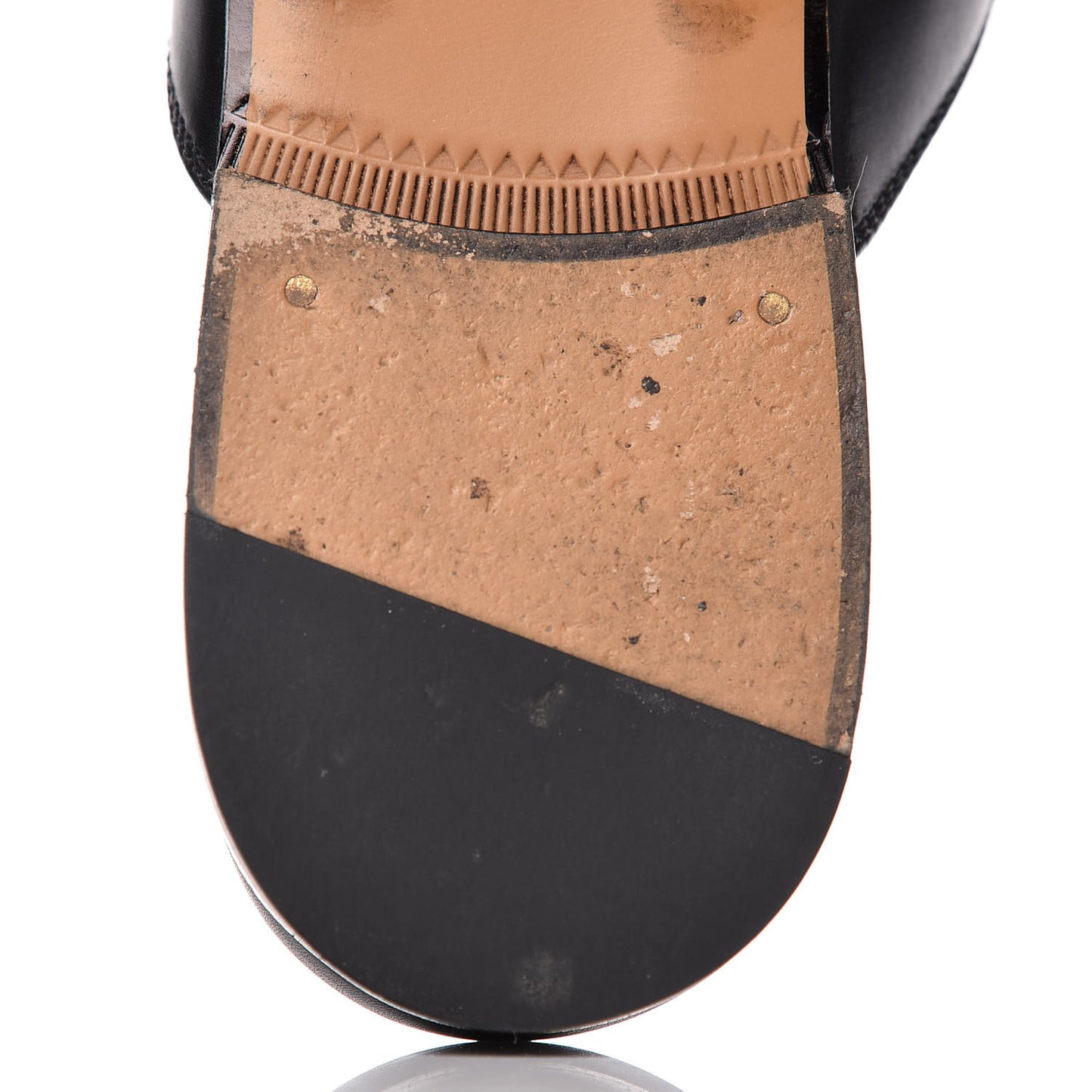 Calfskin Womens Princetown Slippers 40 Black