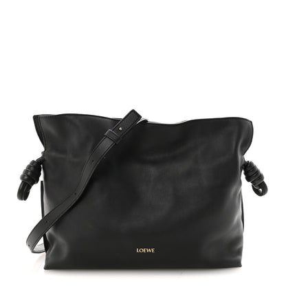 Loewe Nappa Medium Flamenco Knot Bag Black 1 of 9
