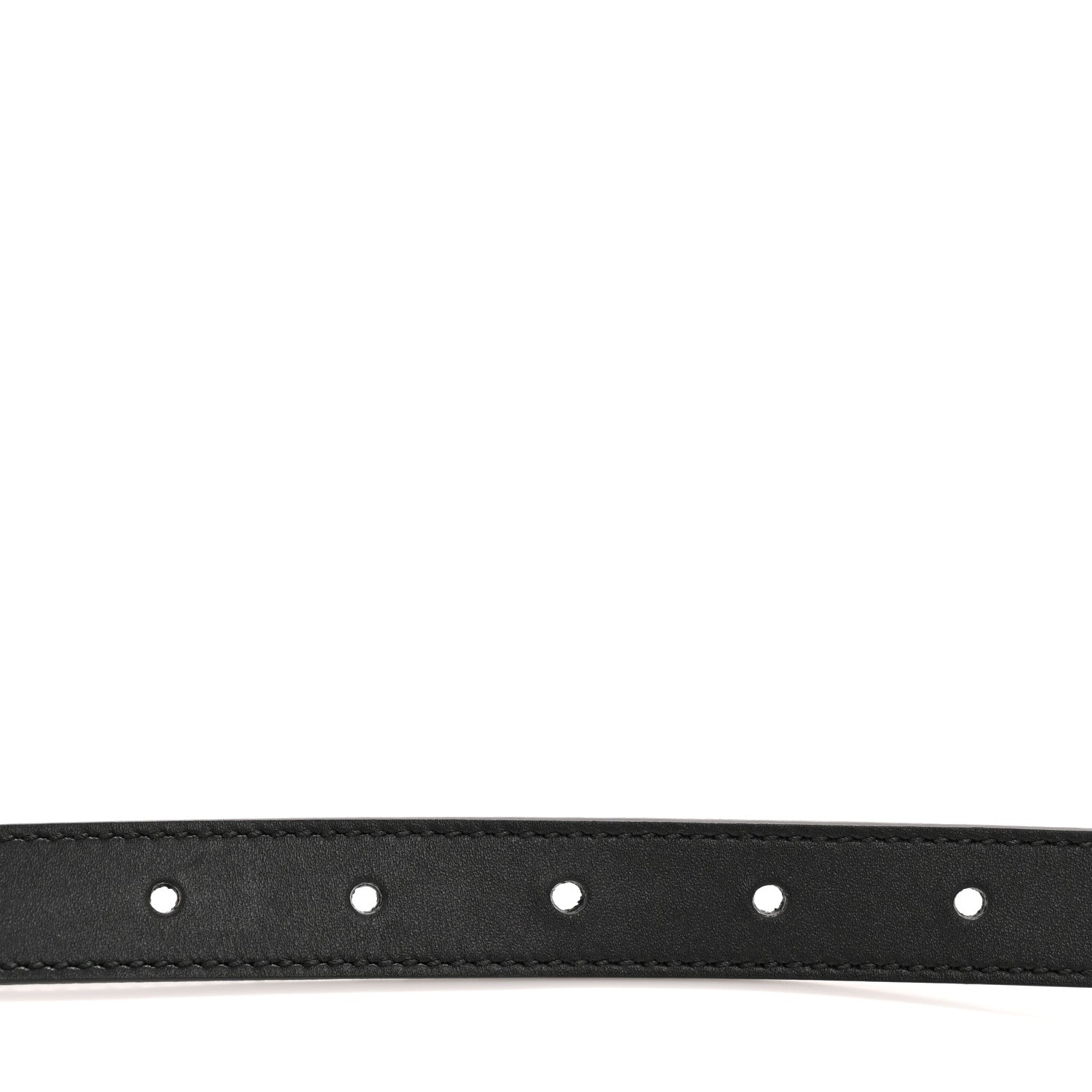 Gucci Calfskin Pearl Double G 20mm Belt 85 34 Black Cream 3 of 7