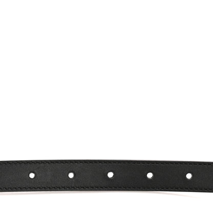 Gucci Calfskin Pearl Double G 20mm Belt 85 34 Black Cream 3 of 7