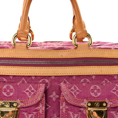 Louis Vuitton Monogram Denim Neo Speedy Fuchsia 7 of 9