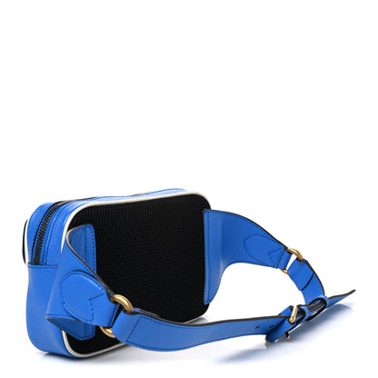 Gucci X ADIDAS Textured Dollar Calfskin Belt Bag Blue 2 of 9