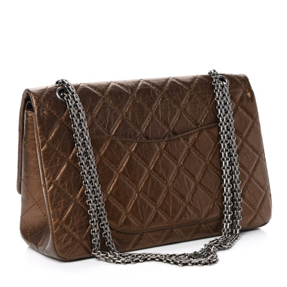 Chanel Metallic Aged Calfskin Quilted 2.55 Reissue 227 Flap Bronze 3 of 11