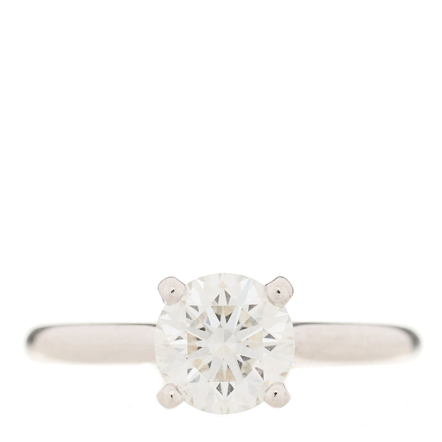 Cartier Platinum Diamond 1.20ct 1895 Solitaire Engagement Ring 50 5.25 1 of 6