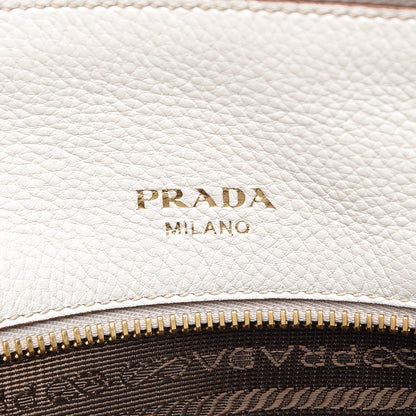 Prada Vitello Daino Top Handle Tote Bianco 6 of 10