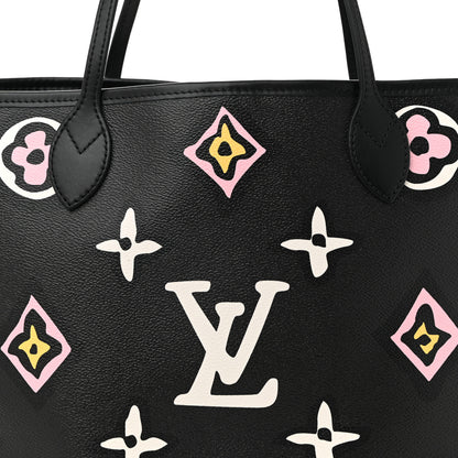 Louis Vuitton Monogram Giant Wild At Heart Neverfull MM Black 8 of 10