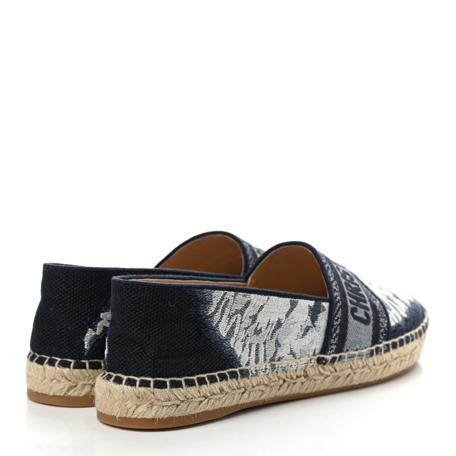 Christian Dior Canvas Tie and Dior Embroidered Granville 15mm Espadrilles 39 Denim 4 of 9