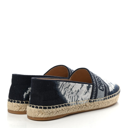 Christian Dior Canvas Tie and Dior Embroidered Granville 15mm Espadrilles 39 Denim 4 of 9