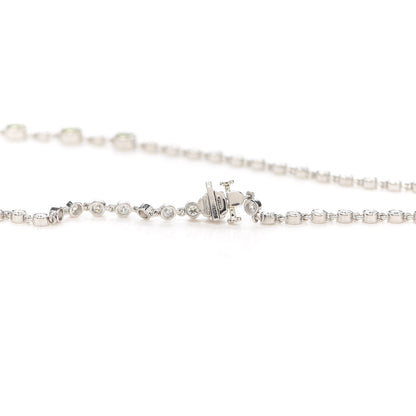 Tiffany Platinum Diamond Green Garnet Peridot Necklace 5 of 6